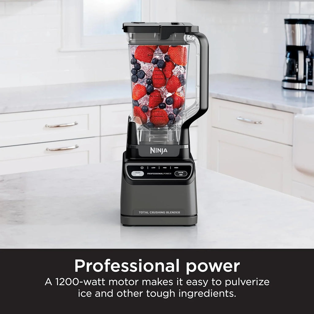 Ninja BL610 Professional 72 Oz Countertop Blender with 1000-Watt Base and Total Crushing Technology for-Smoothies, Ice and Frozen Fruit, Black