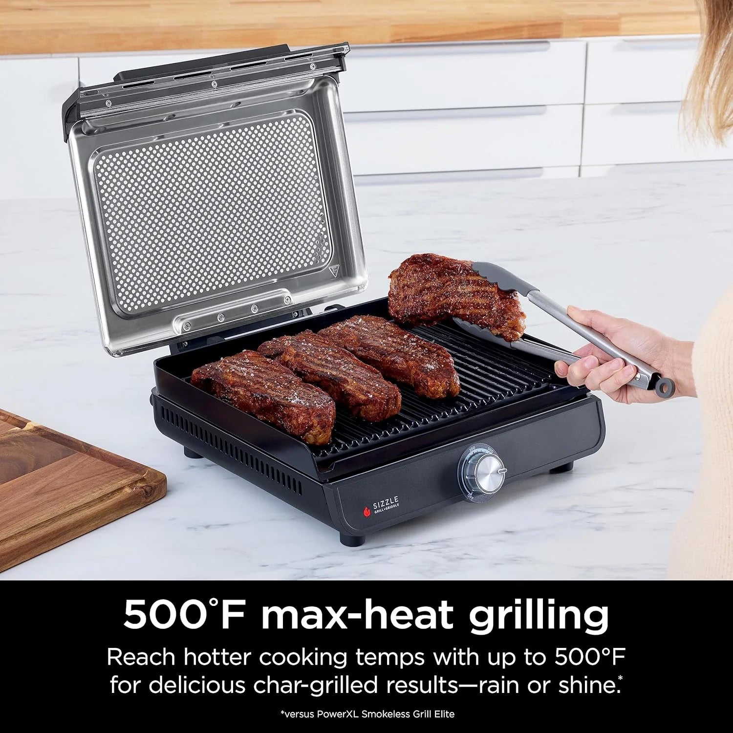 Griddle and Indoor Grill 14�?Electric Grill For Steak Burgers Salmon Veggies Pancake Griddle