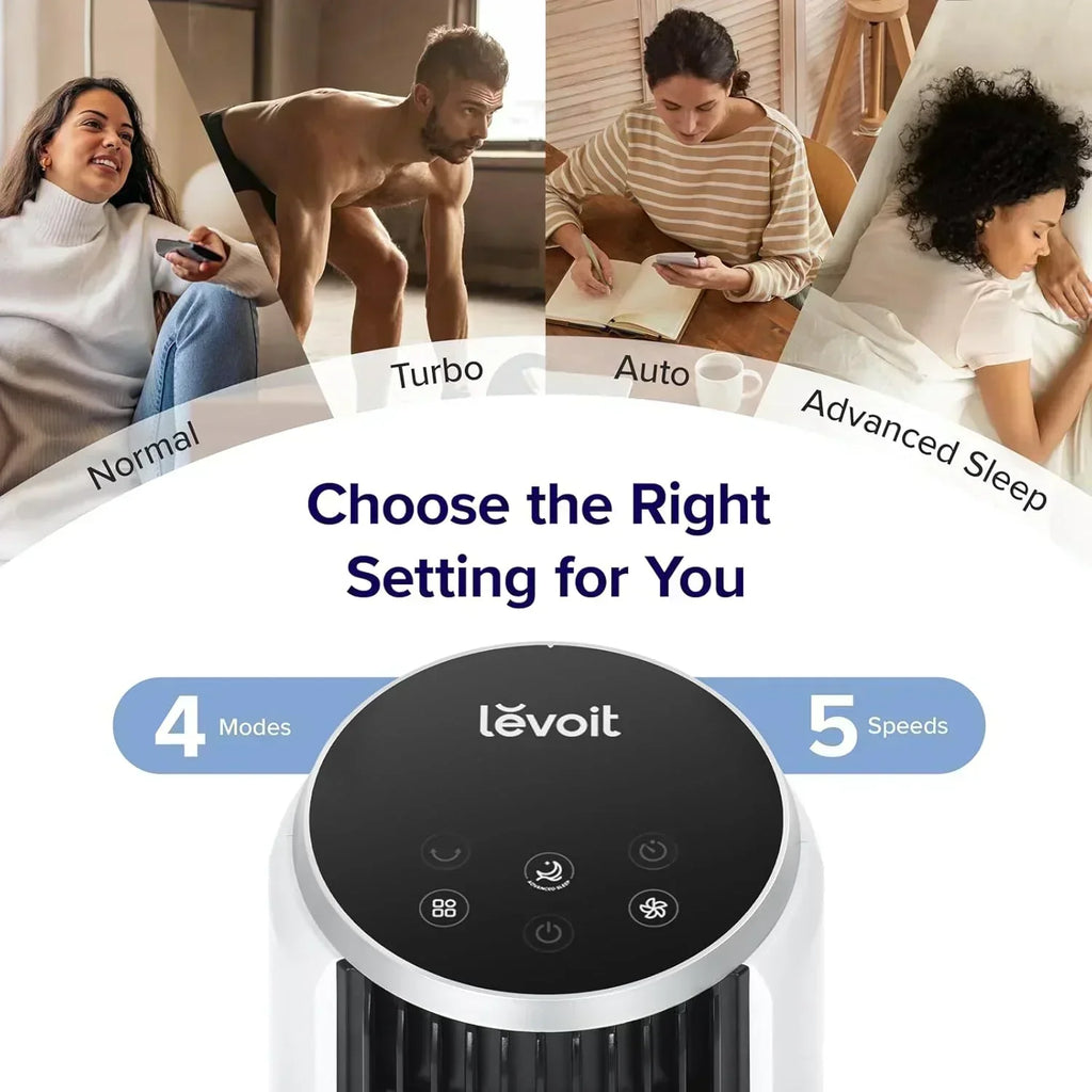 LEVOIT Tower Fan for Bedroom Standing Fan with 28dB Quiet for Sleep Remoter 12H Timer