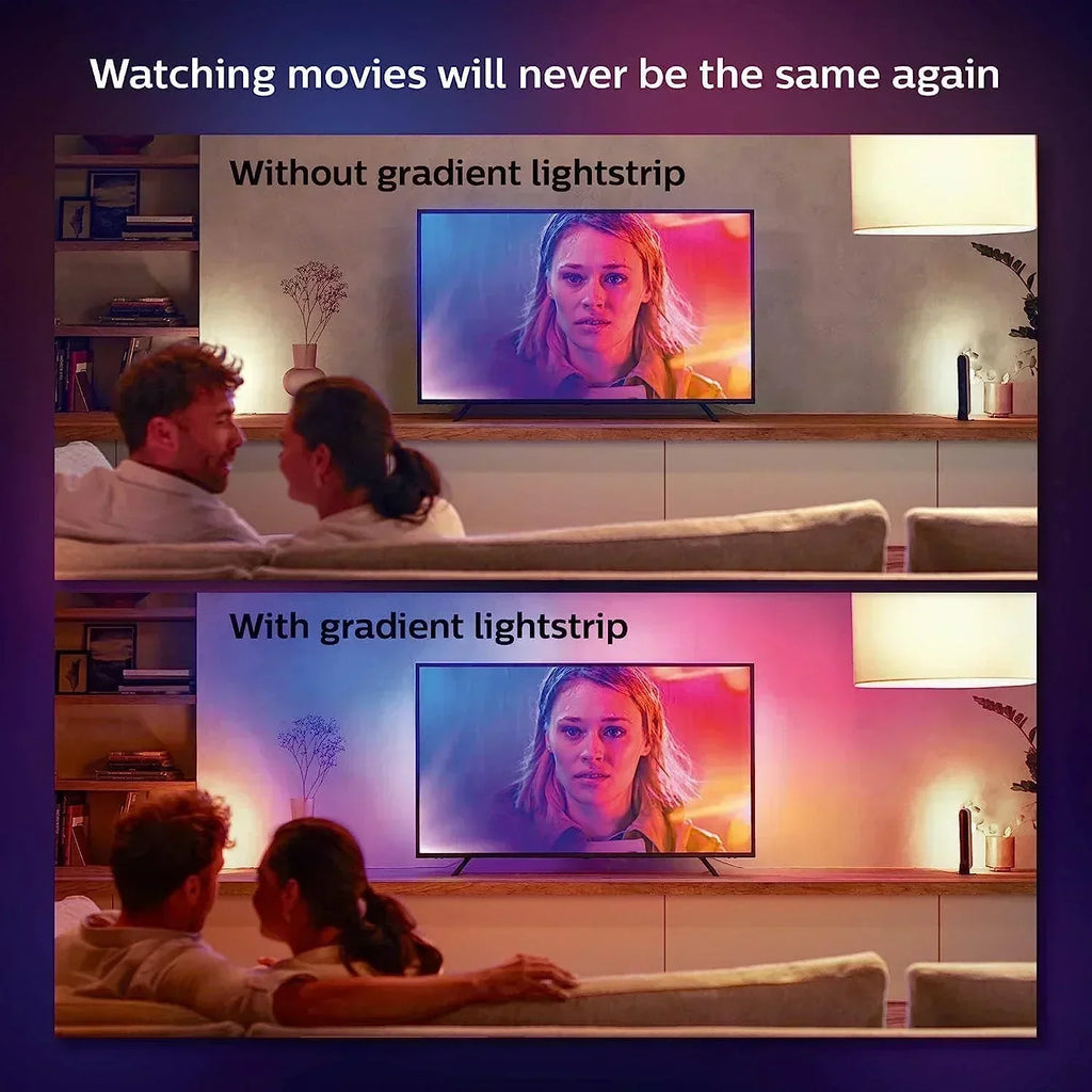 65-inch smart TV light strip flowing color-changing LED light strip backlight synced