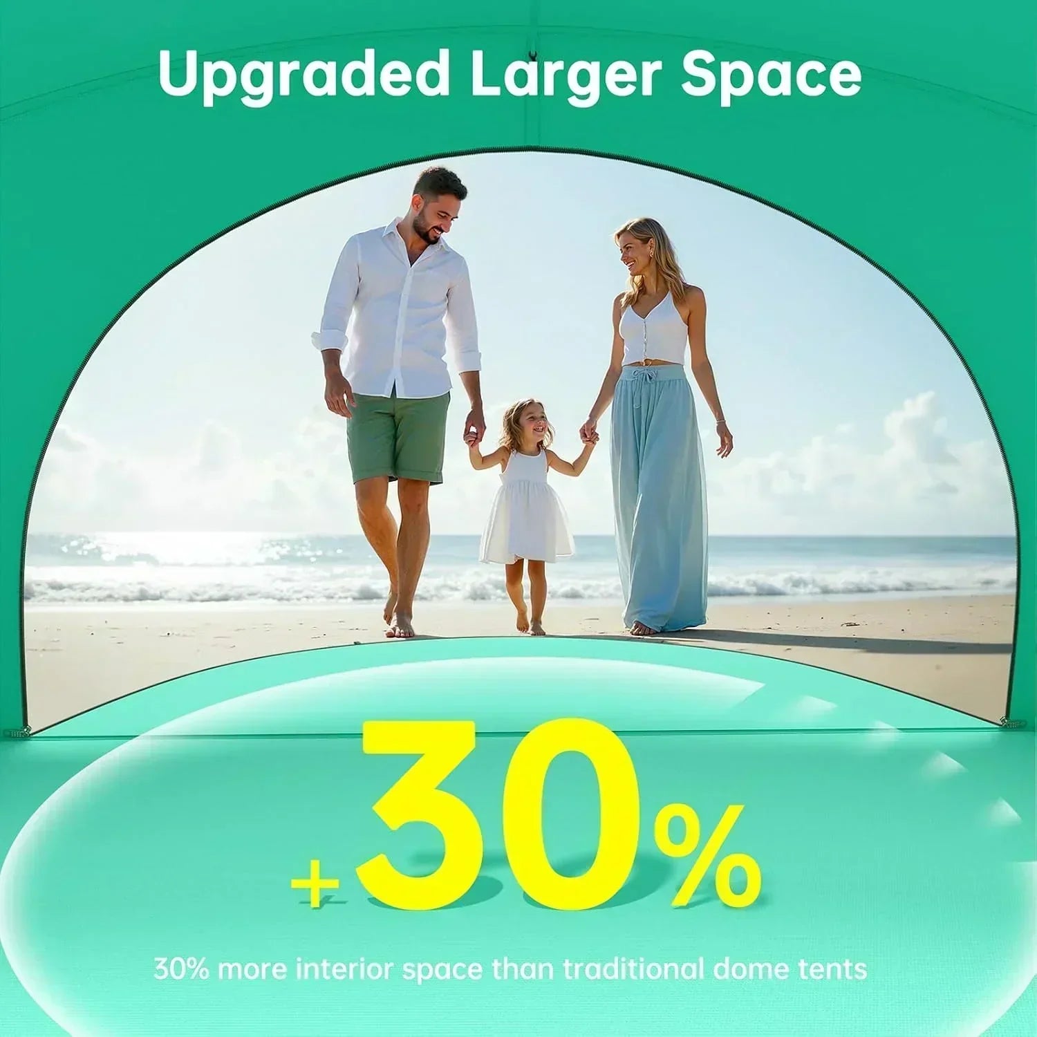 Beach Tent Sun Shelter Beach Shade Tent with UPF50+ UV Protection Beach Sun Shelter Beach Shade