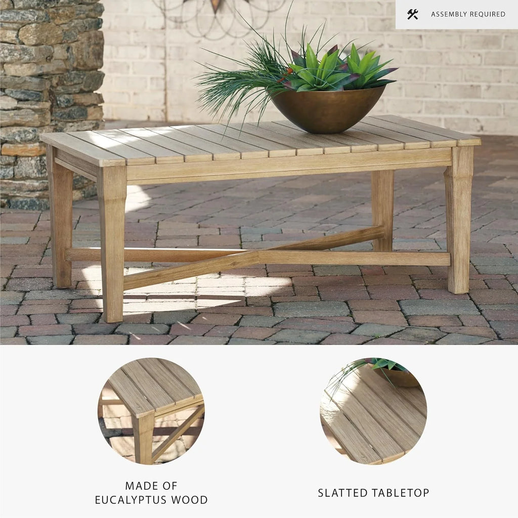 Coastal view outdoor terrace eucalyptus sofa