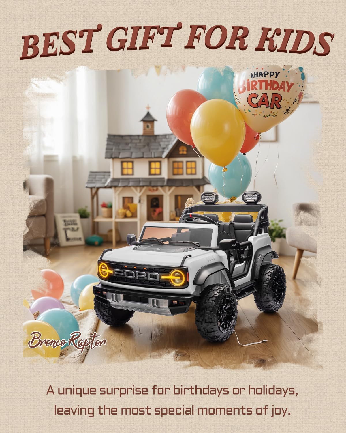 Kids Pink Ride-On Truck Battery Powered Electric Toy Car