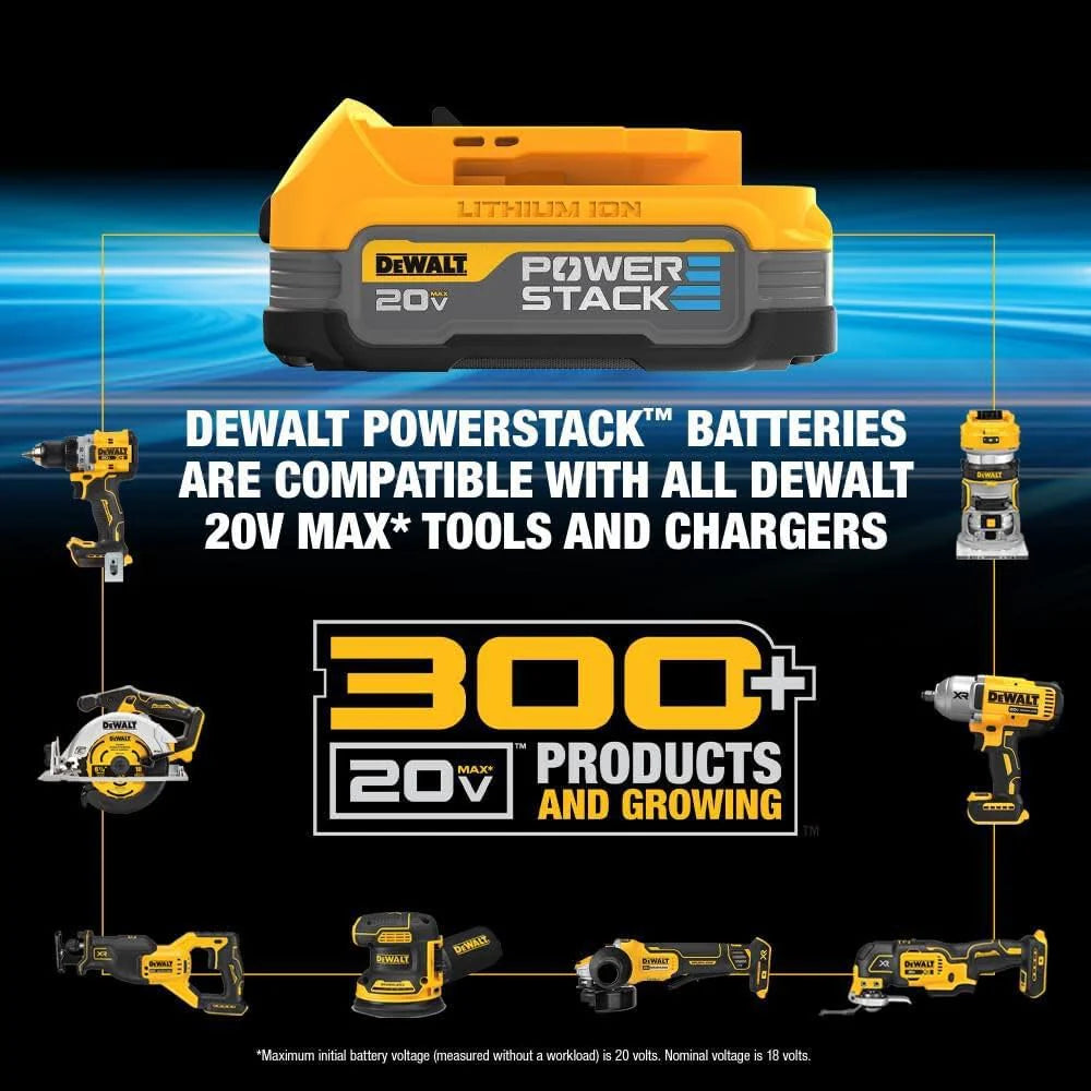 20V MAX Cordless Drill Impact Driver and LED Work Light Portable, Power Tool Combo Kit 3 Tool, 2 Batteries and Charger Included (DCK340C2)