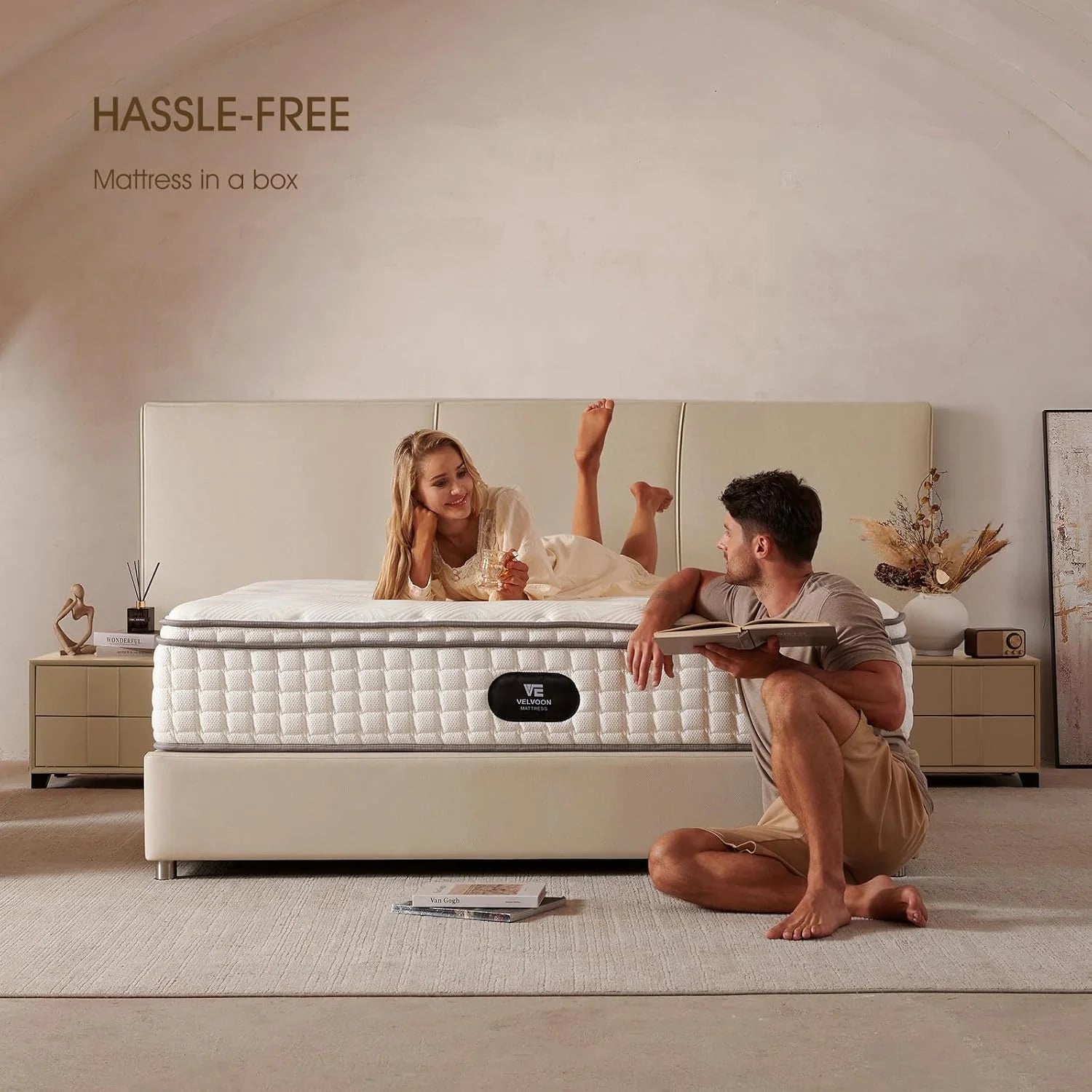 Queen Mattress,12 inch Cooling Gel Memory Foam Mattress,Cool Sleep,Pressure Relief with Medium Firm Support,Improves Sleep,CertiPUR-US Certified for Materials,No Fiberglass,Mattress in a Box
