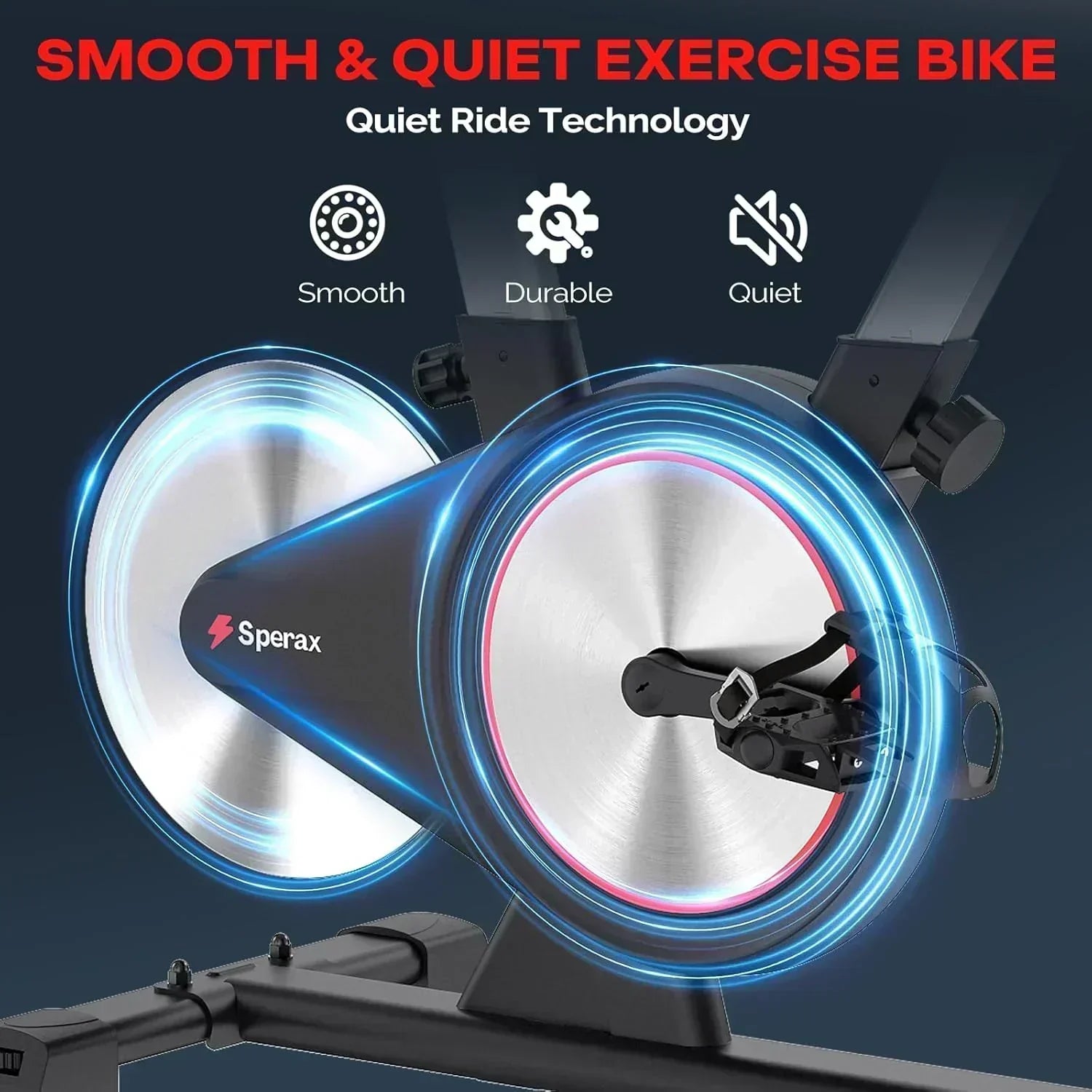 Sperax Exercise Bike Stationary Bikes Indoor Cycling Bike Spin Bike with Comfortable Seat
