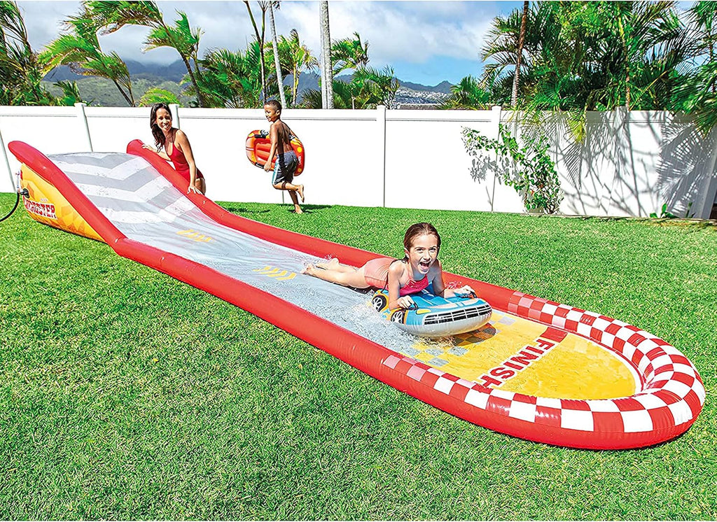 Intex 96 x 78 x 28 Inflatable Jungle Adventure Play Center Spray Kiddie Pool - Backyard Kids Water Slide, Outdoor Blow-Up Splash Pad for Toddlers