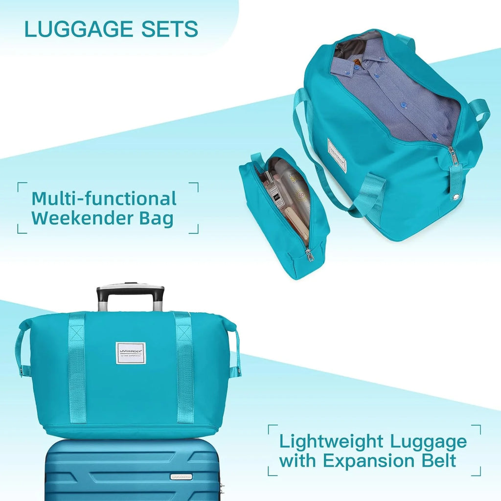 Luggage 6-piece hardshell expandable suitcase lightweight travel carry-on luggage set