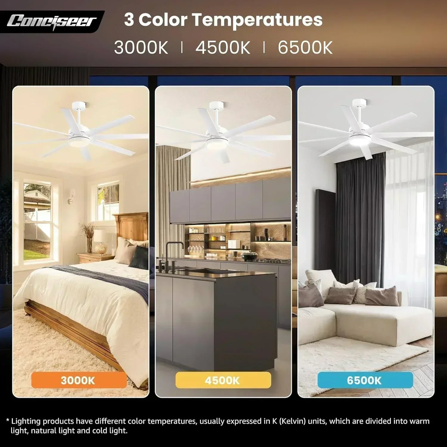 Modern ceiling fan 72 inch bedroom living room library cafe outdoor/industrial