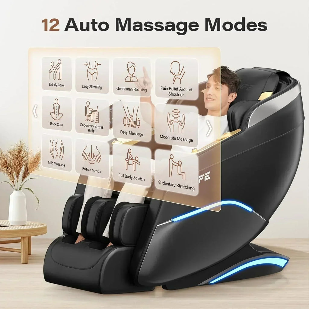 Full Body Massage Chair 160?? Zero Gravity Recliner with Body Scan Shiatsu Massage Chair