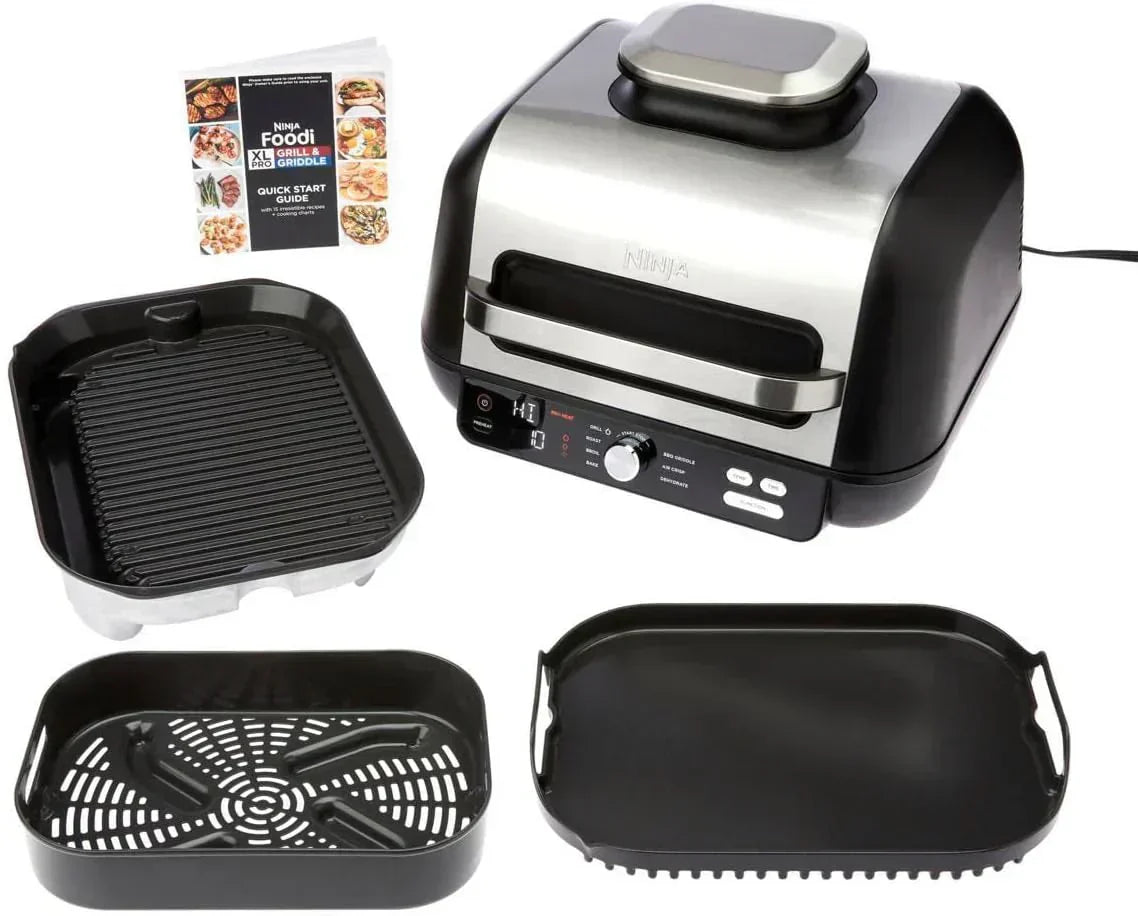 Ninja Foodi Smart XL 6-in-1 Indoor Grill with Air Fry Bake Roast Broil and Dehydrate