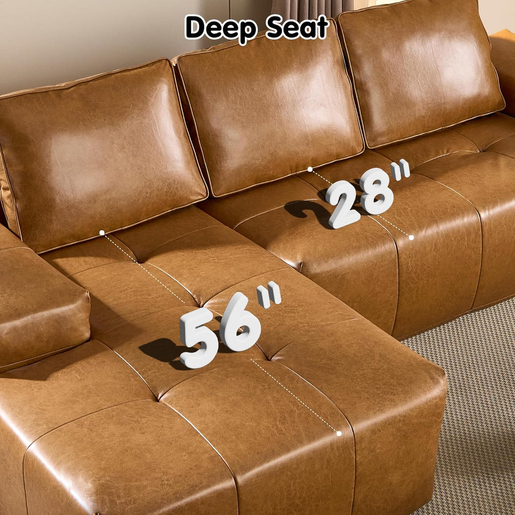 Ovios 104 Cloud Section Sofa L-shaped lounge chair, modern modular sofa