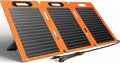 3-in-1 Output Cords Solar Panel Charger with Adjustable Foot Pedal for Homes Camping