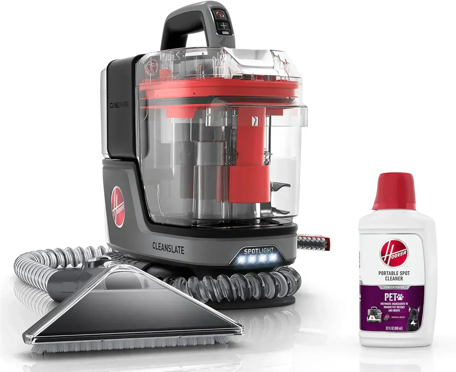 Hoover CleanSlate Plus Portable Carpet Upholstery Spot Cleaner with Powerful Suction