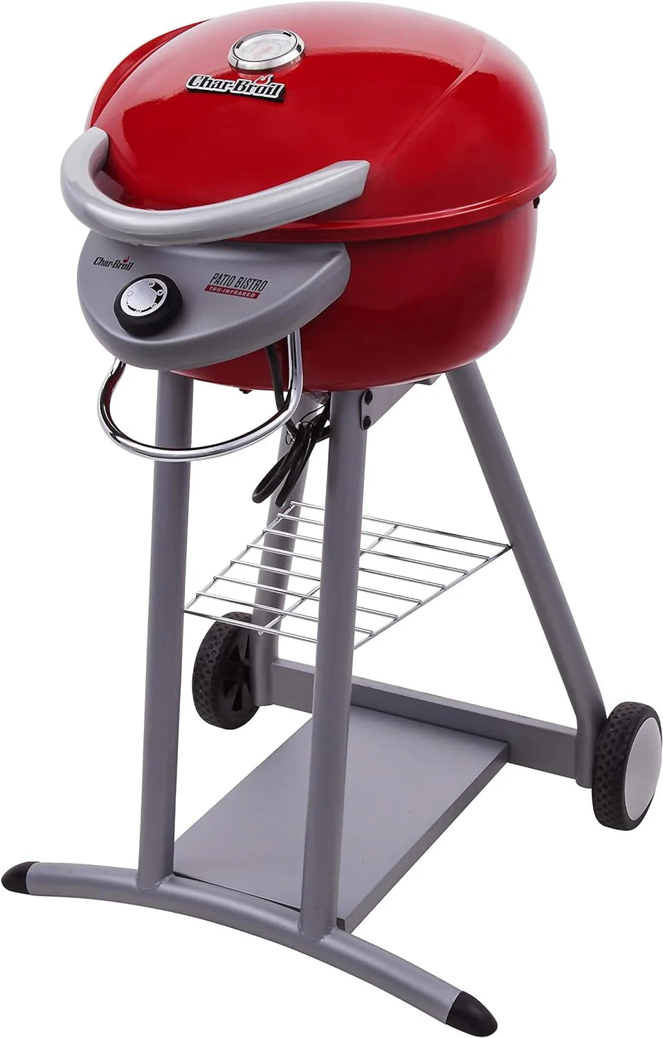 Charbroil 3-in-1 Dual Fuel Outdoor Bistro Pro Electric Grill & Griddle + Charcoal Mode BBQ