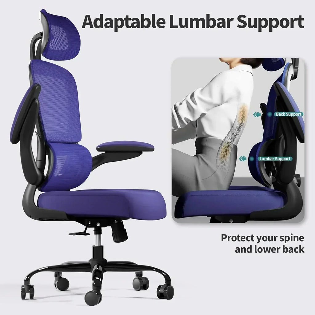 Office Chair Ergonomic Desk Chair 330 lbs Home Mesh Desk Chair Comfortable Gaming Chair
