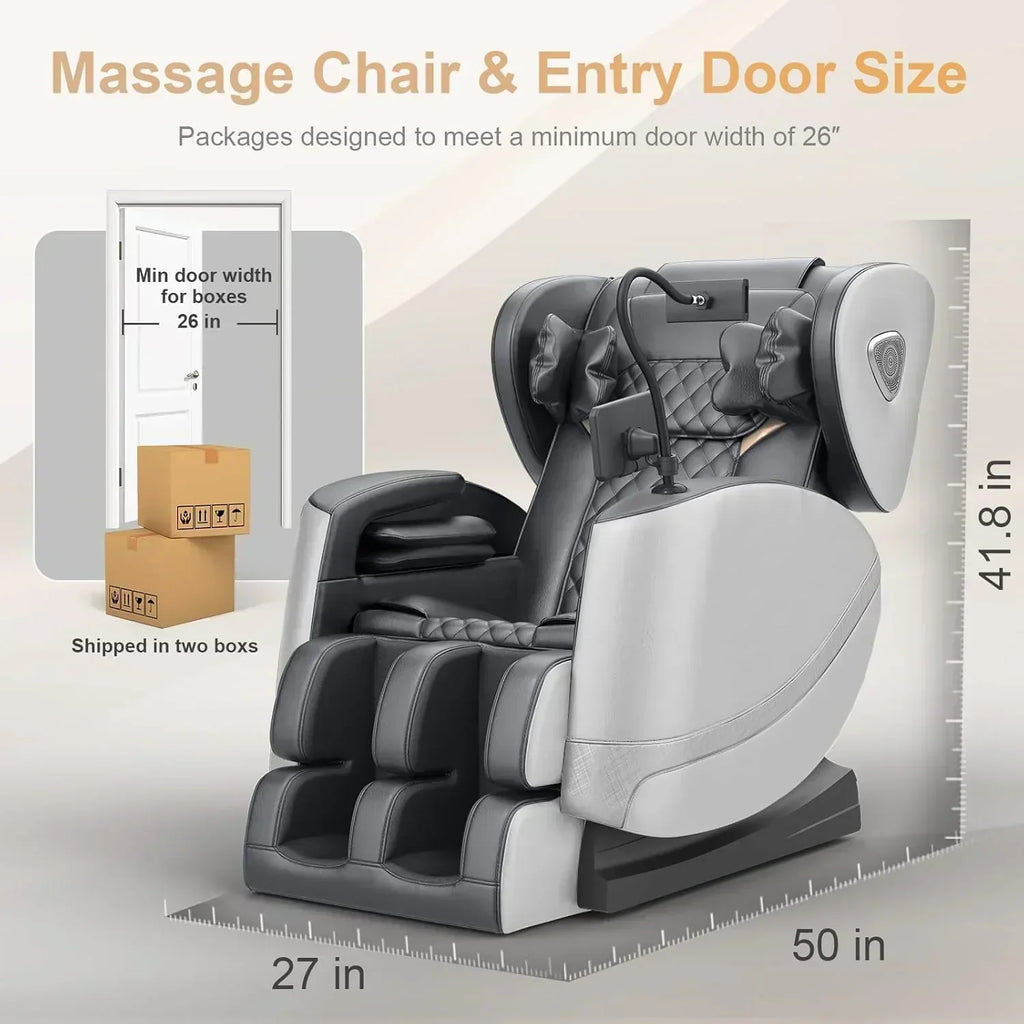 Full Body Massage Chair Zero Gravity Massage Chair with 10 Fixed Rollers Heating Foot Massage