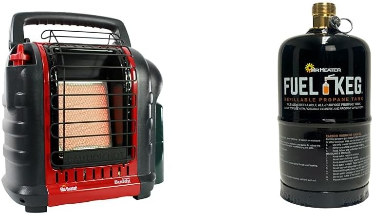 Portable Propane Radiant Heater 4000-9000 BTU for campers workshops patios and more