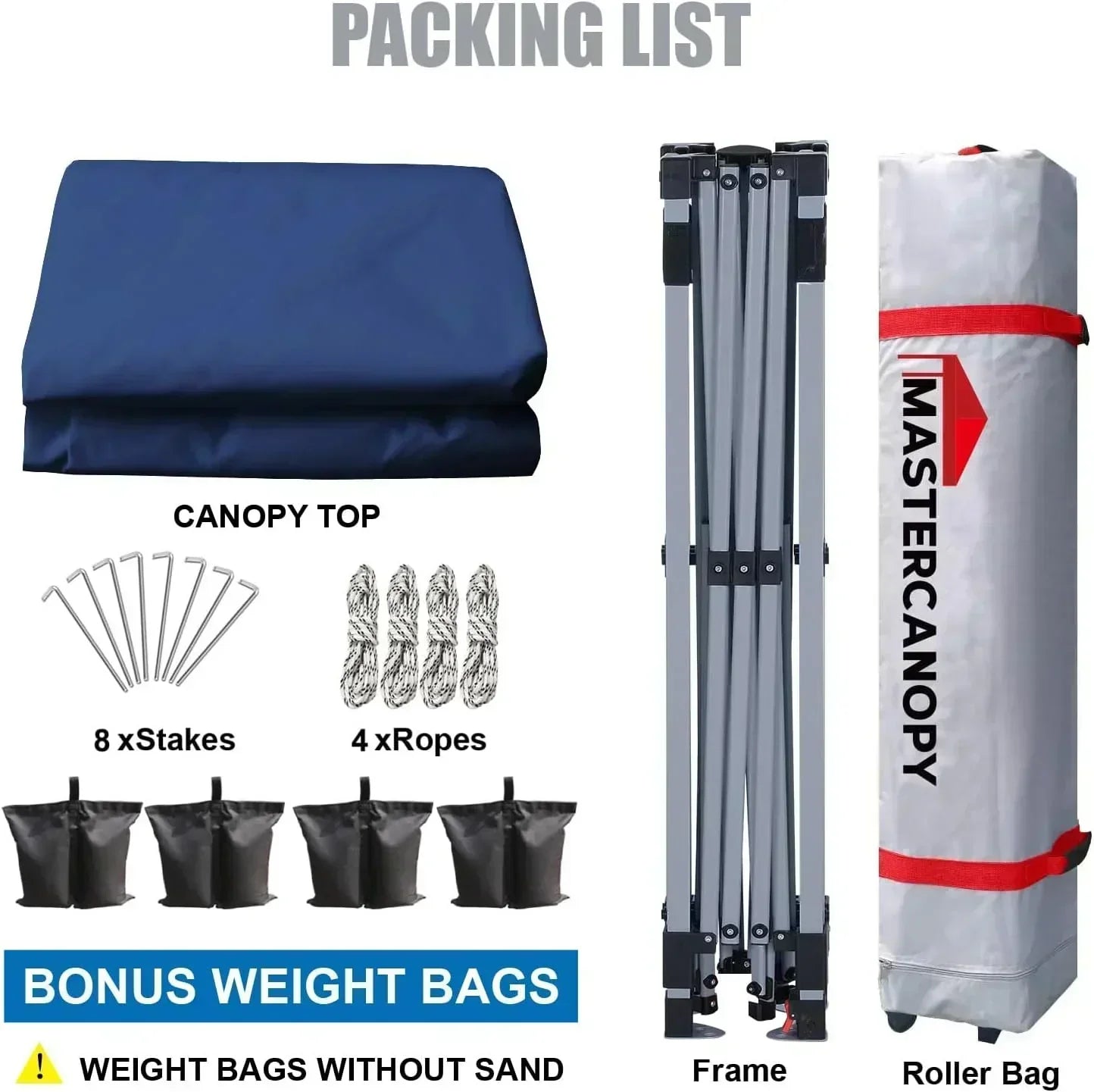 Durable Pop-up Canopy Tent with Roller Bag (10x10 Black)