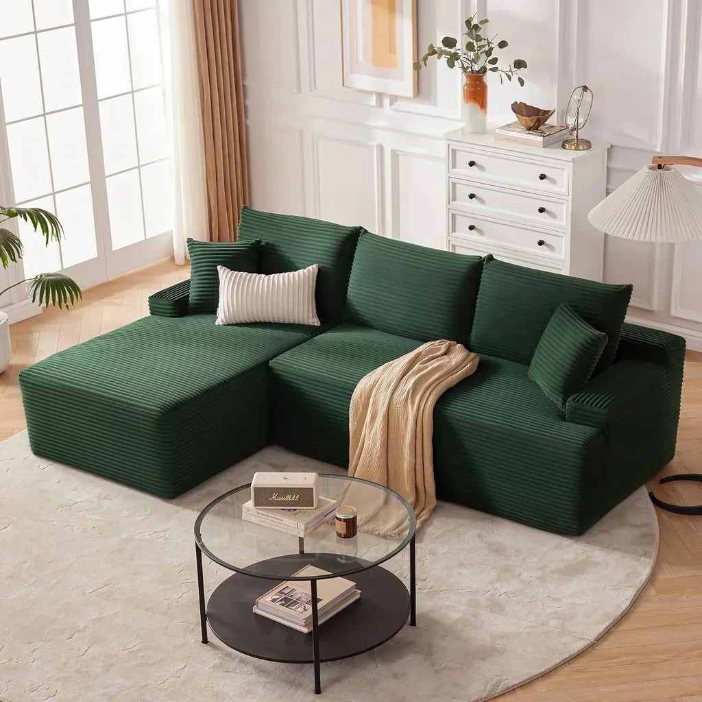 110-inch cloud sofa boneless sofa in the living room modular sofa with deep seats