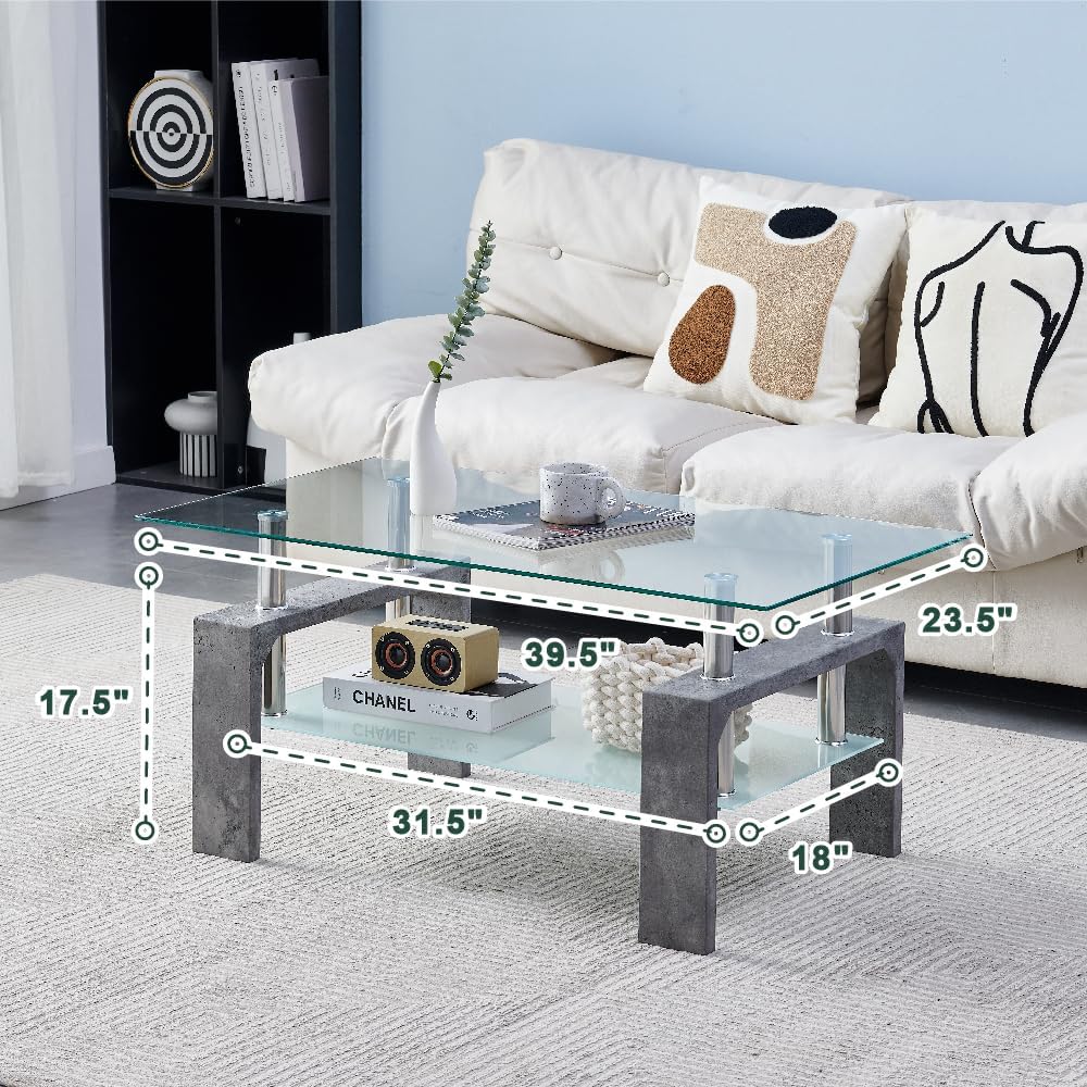 Living Room Rectangle Coffee Table Tea Table Suitable for Waiting Room Modern Side Coffee Table