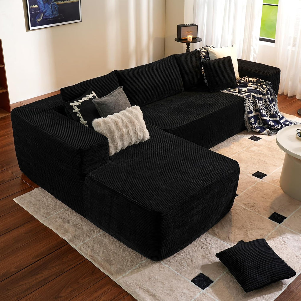 Ovios 104 Cloud Section Sofa L-shaped lounge chair, modern modular sofa