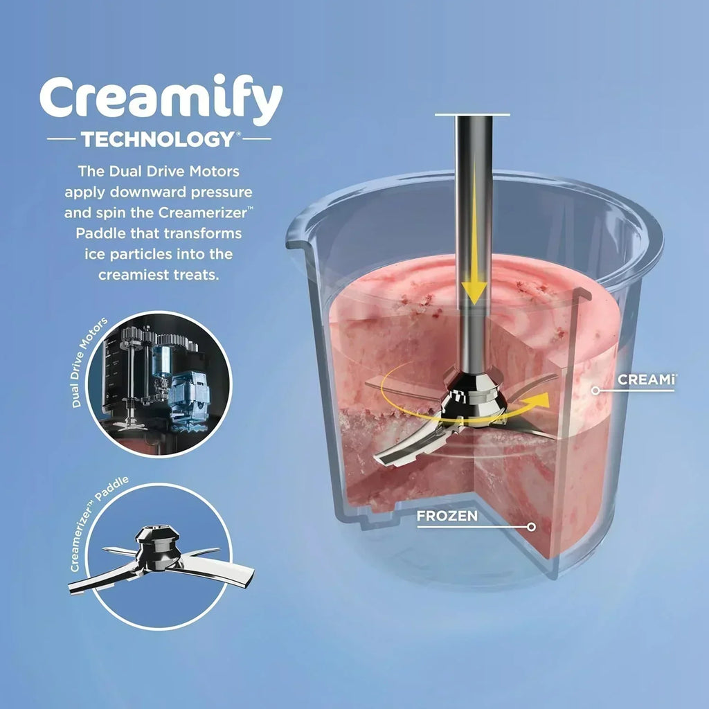 Ninja NC301 CREAMi Ice Cream Maker for Gelato Mix-ins Milkshakes Sorbet Smoothie Bowls More