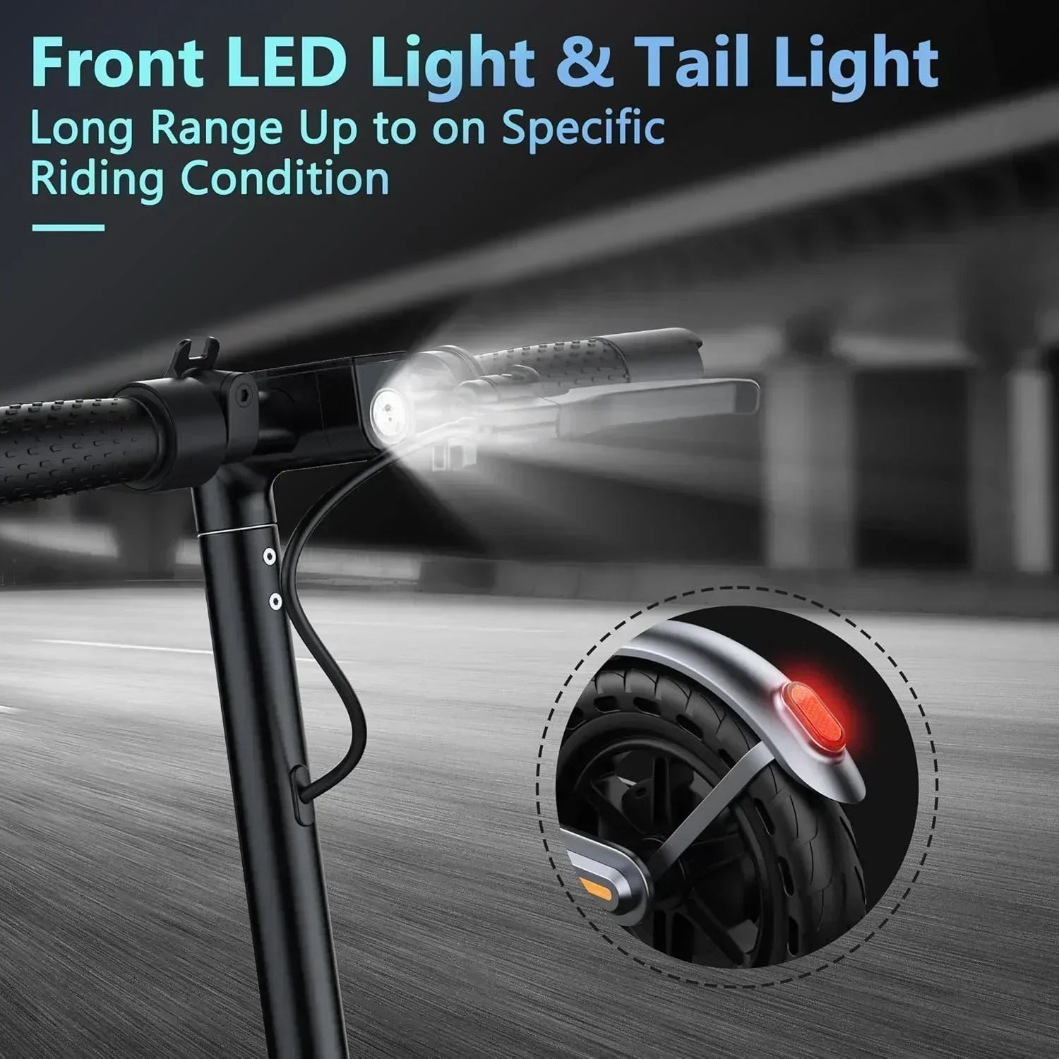 Electric Scooter 350W/500W Powerful Motor 8.5/10 Solid Tires 19/22Mph 28/21/12 Miles Range