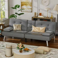 Homall Futon Sofa Bed Leather Futon Couch Removable Armrests Adjustable Recliner Sofa Bed