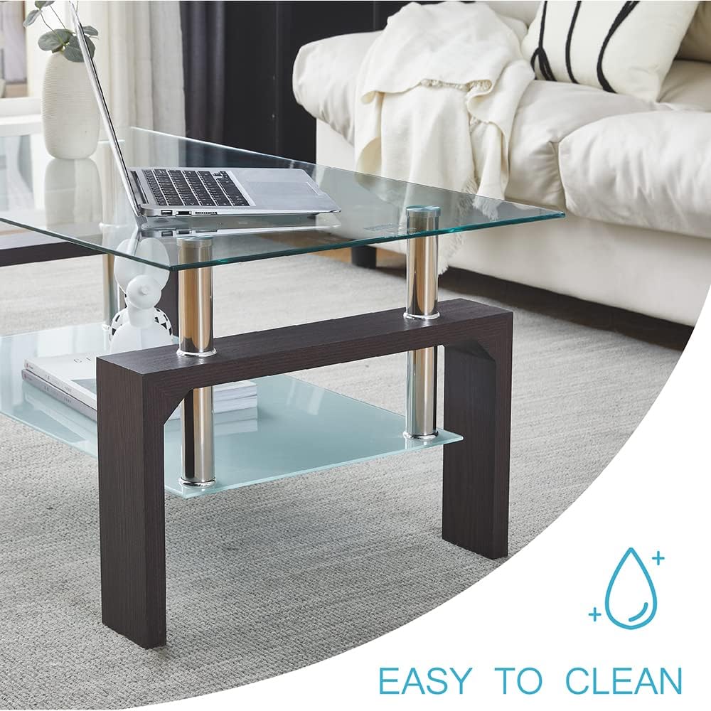 Living Room Rectangle Coffee Table Tea Table Suitable for Waiting Room Modern Side Coffee Table