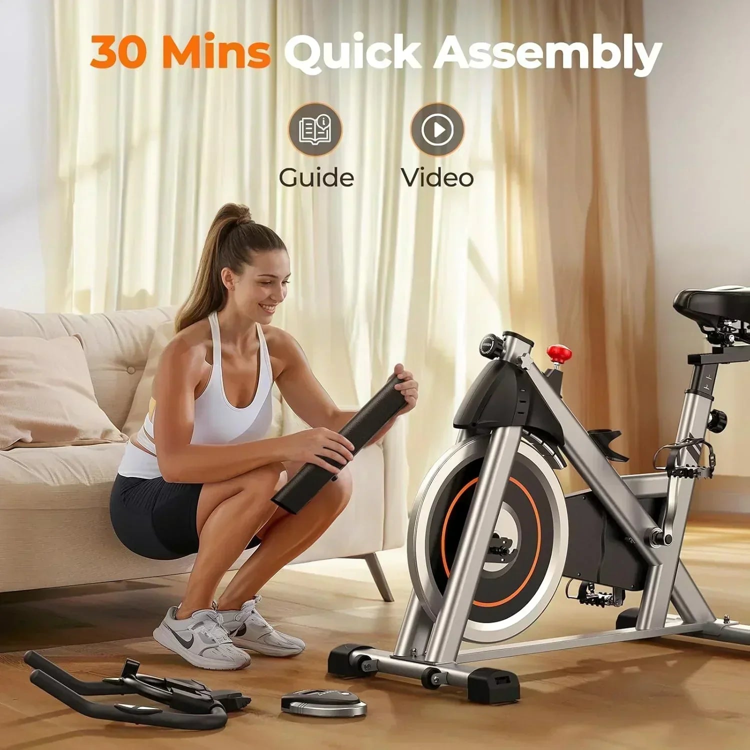 Arita brand fitness bicycle Home fixed fitness treadmill Low noise design tablet stand