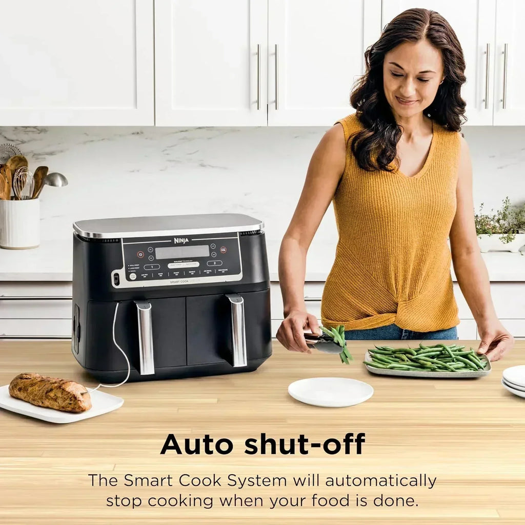 Ninja Foodi 6-in-1 FlexBasket Air Fryer with 7 QT MegaZone Basket Divider for Large Proteins