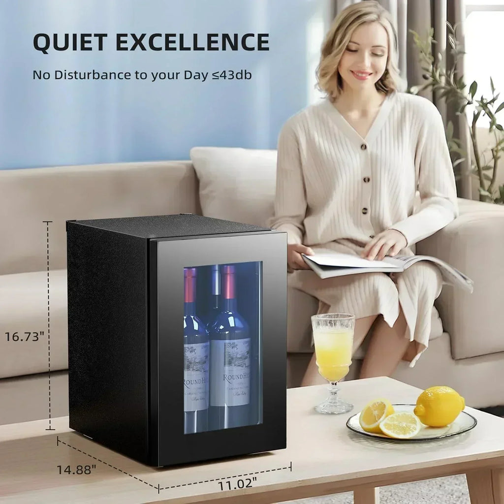 Antarctic Star 26 Bottle 130 Can Wine Cooler/Cabinet Beverage Refrigerator Cellar Beer Clear Glass