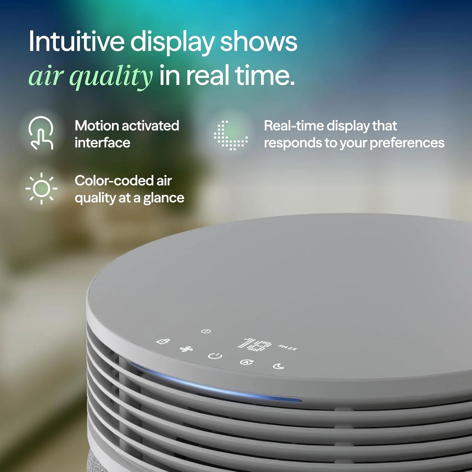 BLUEAIR Air Purifier for Large Rooms & Home - Odor Eliminating Cleans up to 3385 ft2, HEPASilent, Smart WiFi, Auto Mode, Doubles as Table, Removes Dust, Smoke, Pet Hair, AHAM Verified, Blue Signature