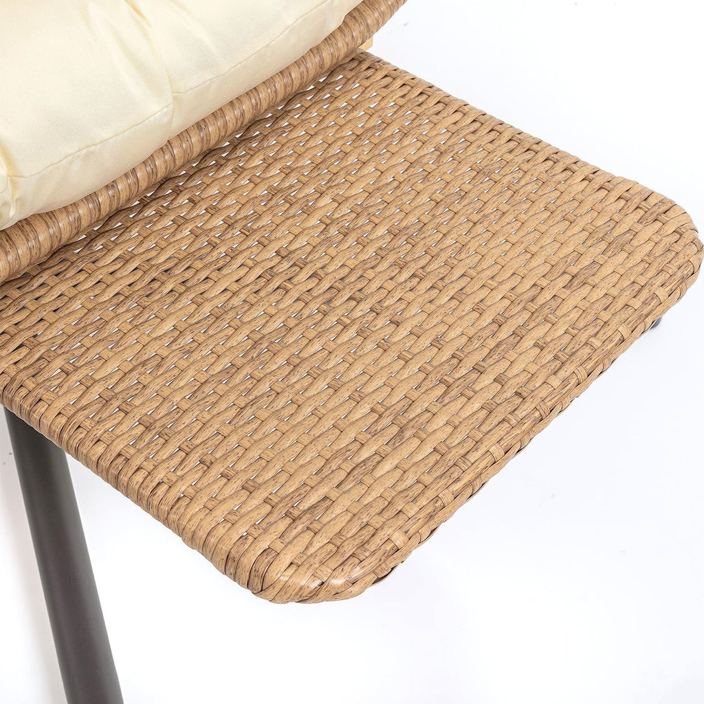 Yechen Indoor Outdoor Egg Hanging Chair Stand Patio Wicker Swing Egg Chair Swinging Chair