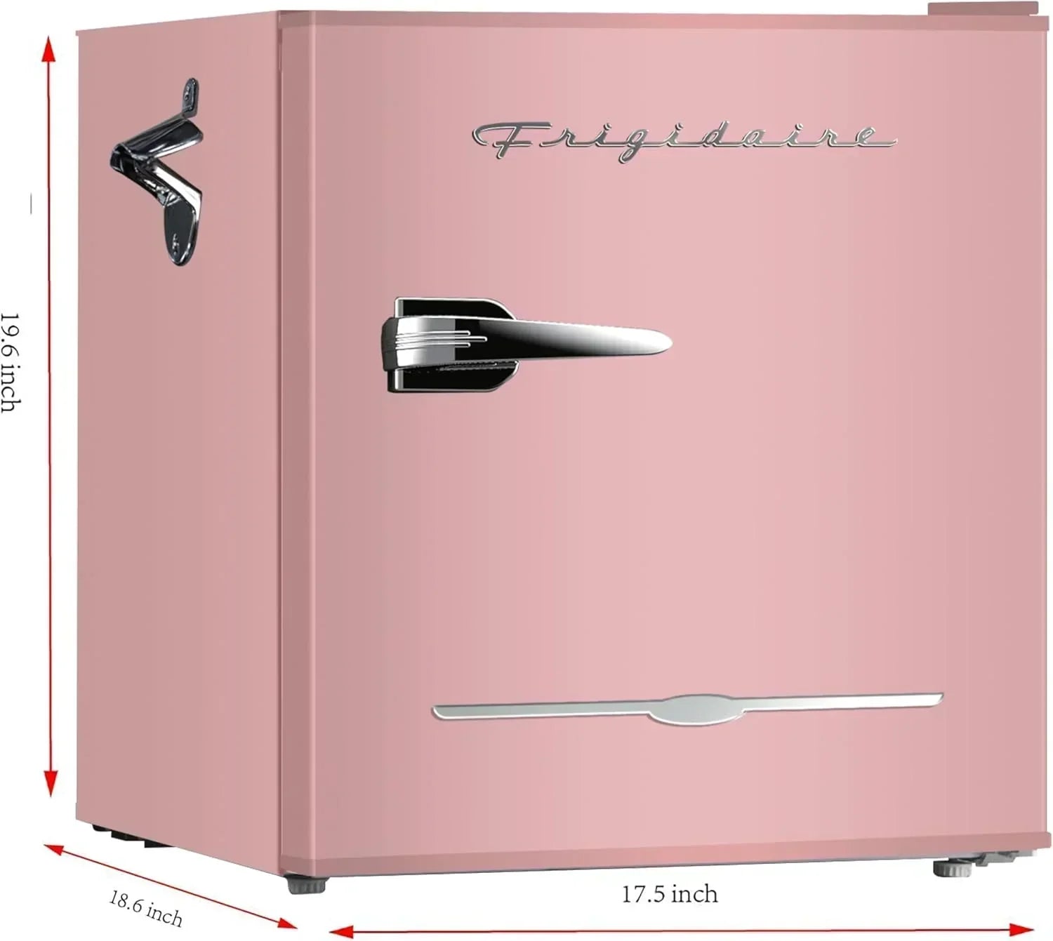Frigidaire EFR176 Retro Compact Fridge with Chiller Mini Refrigerator Built-in Bottle Opener