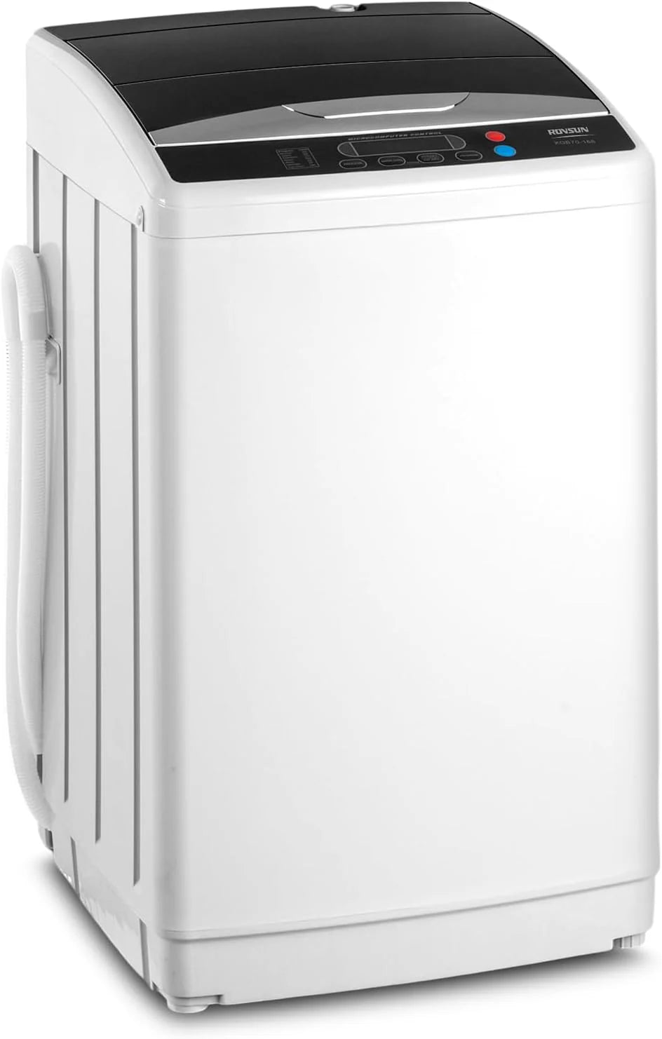 ROVSUN 17.8LBS Portable Washing Machine Full-Automatic Electric Laundry Machine with Steel Drum