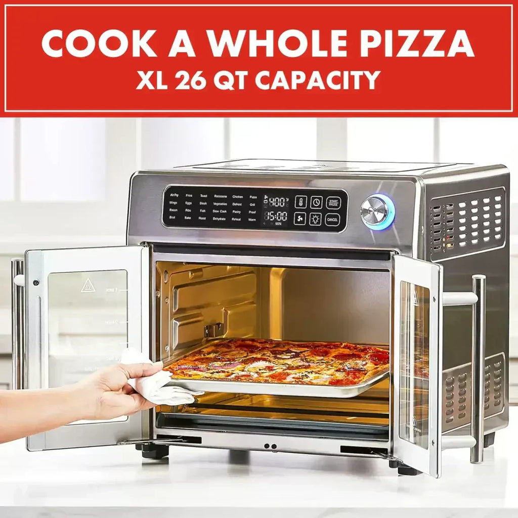 Emeril Lagasse 26 QT Extra Large Air Fryer Convection Toaster Oven with French Doors