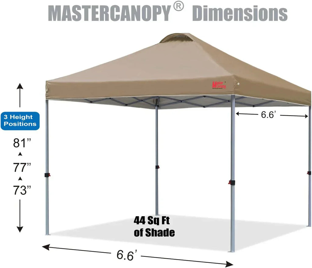 Durable Pop-up Canopy Tent with Roller Bag (10x10 Black)