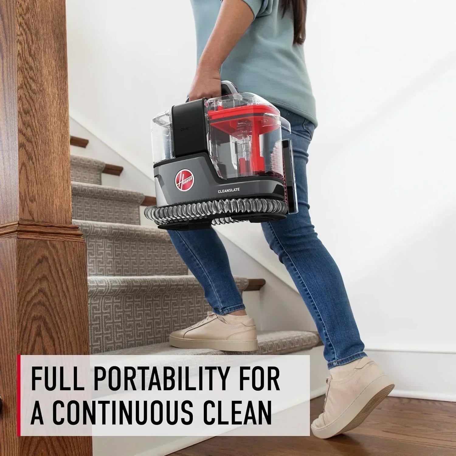 Hoover CleanSlate Plus Portable Carpet Upholstery Spot Cleaner with Powerful Suction