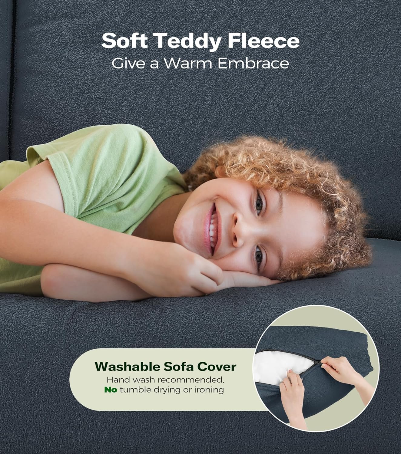 Loveseat Sofa 51 Love Seat Comfy Corduroy Small Loveseat Tool-Free Setup Couch