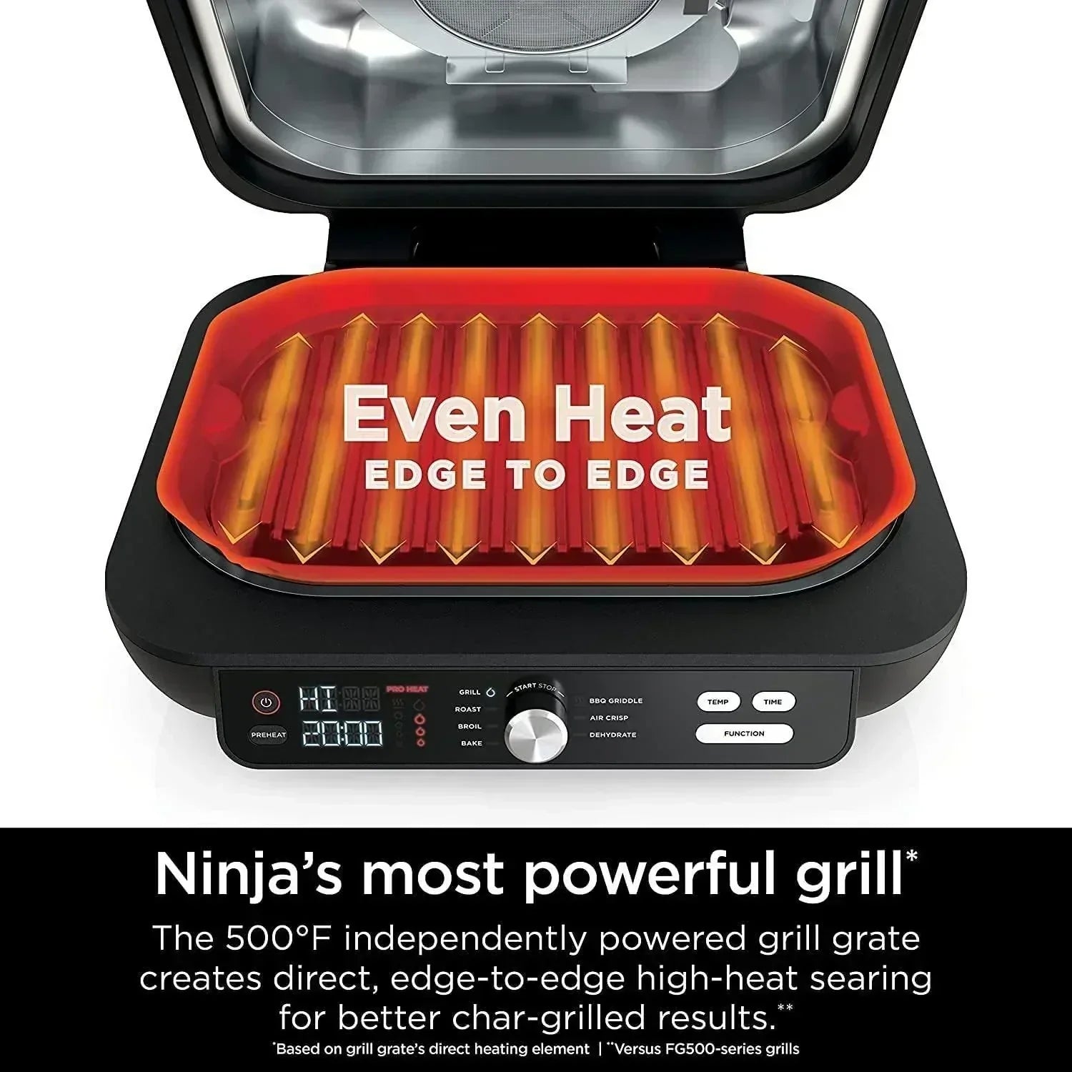 Ninja Foodi Smart XL 6-in-1 Indoor Grill with Air Fry Bake Roast Broil and Dehydrate