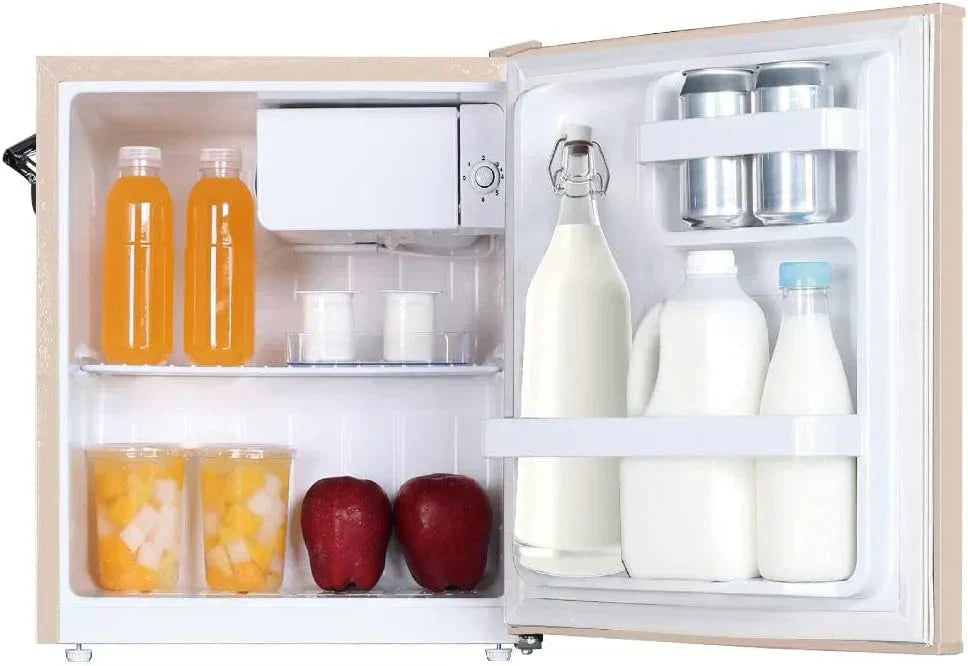 Frigidaire EFR176 Retro Compact Fridge with Chiller Mini Refrigerator Built-in Bottle Opener