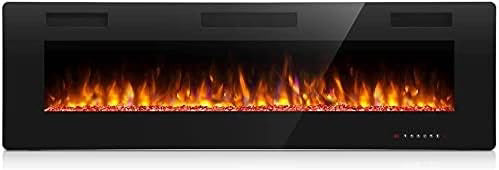 Antarctic Star 42 Inch Electric Fireplace in-Wall Recessed and Wall Mounted