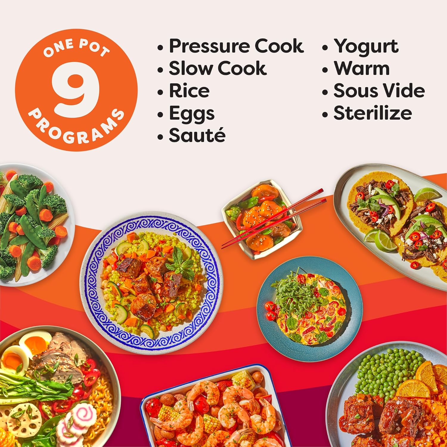 9-in-1 Multicooker Pressure Cooker Slow Cook Rice Maker Steamer Saut�� Yogurt Warmer Sterilizer