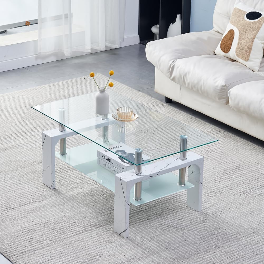 Living Room Rectangle Coffee Table Tea Table Suitable for Waiting Room Modern Side Coffee Table