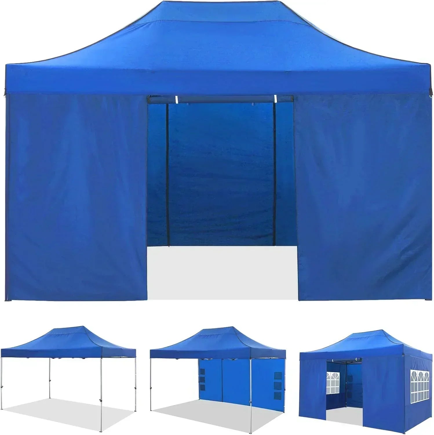 COBIZI 10x20 Heavy Duty Pop up Canopy Tent 6 sidewalls Commercial Canopy Wedding Party Tents