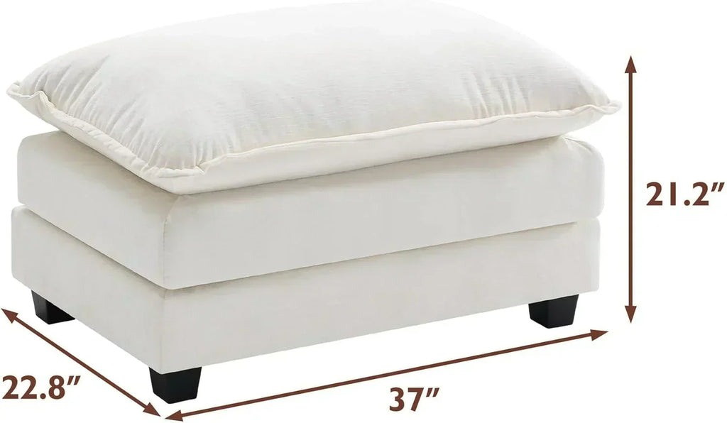 ihanherry 146-inch U-shaped modern sofa modular area cloud sofa