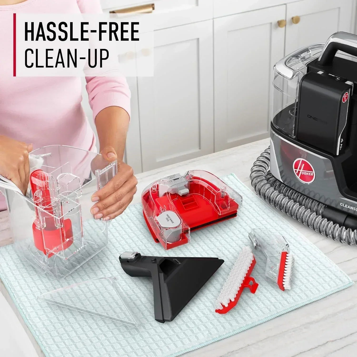 Hoover CleanSlate Plus Portable Carpet Upholstery Spot Cleaner with Powerful Suction