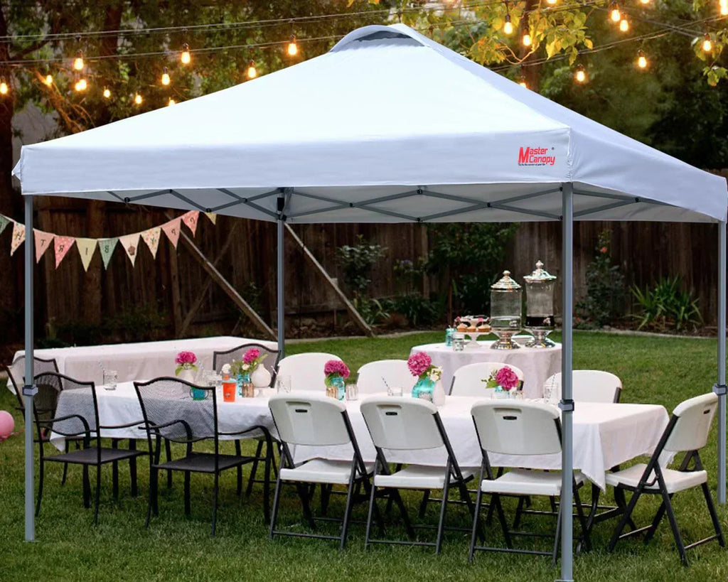 Durable Pop-up Canopy Tent with Roller Bag (10x10 Black)